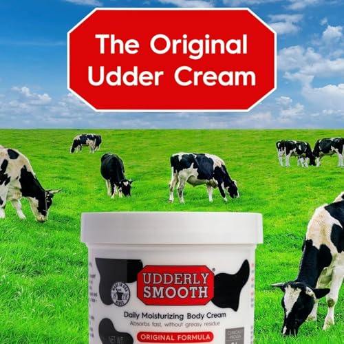Udderly Smooth Body Cream - 12 oz Moisturizer (Pack of 2)
