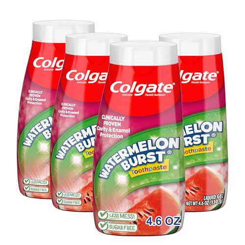 Colgate Kids Fluoride Toothpaste - Watermelon Burst, 4 Pack