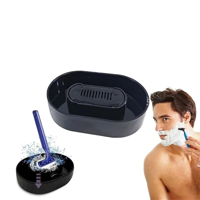 Razor Rinser for Men - Clean Shave Razor Cleaner with Safety Attachment, Blade Washing Cup for Shaver Maintenance & Razors Blade Cleaning
