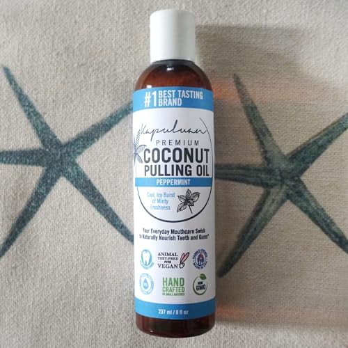 Kapuluan Coconut Oil Pulling for Teeth and Gums - Natural Peppermint Mouthwash