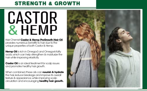 Hair Chemist Castor & Hemp Pro-Growth Hair Oil 7.1 oz Natural Hair Treatment