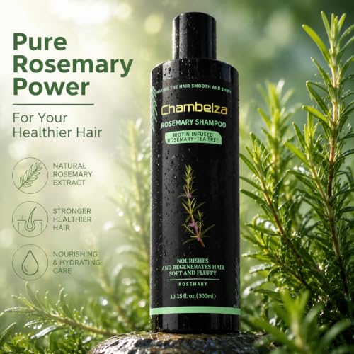Chambelza Rosemary Shampoo for Hair Growth & Thinning Hair - 10.15 fl. oz