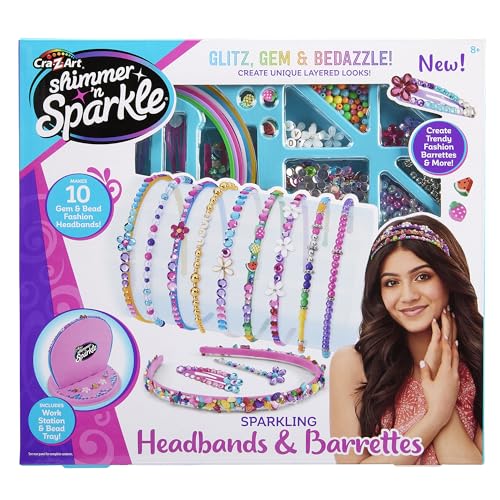 Shimmer 'N Sparkle DIY Headbands & Barrettes Kit for Kids