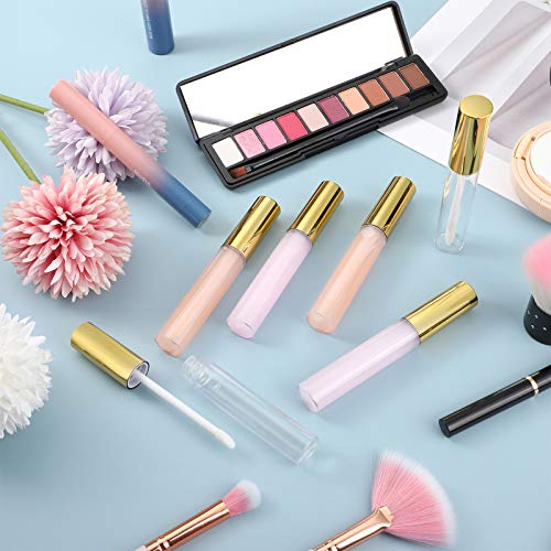 40 Clear Lip Gloss Tubes with Stoppers & Funnels - 10 ml