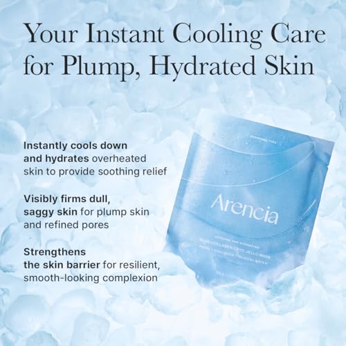 ARENCIA PDRN Blue Collagen Hydrogel Face Mask - Cooling & Hydrating (4 Pack)