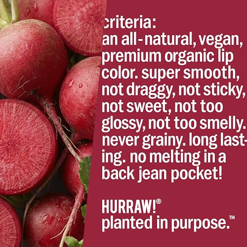 Hurraw! Plantcolor Vegan Lip Color №1 - Opaque Red Tinted Balm