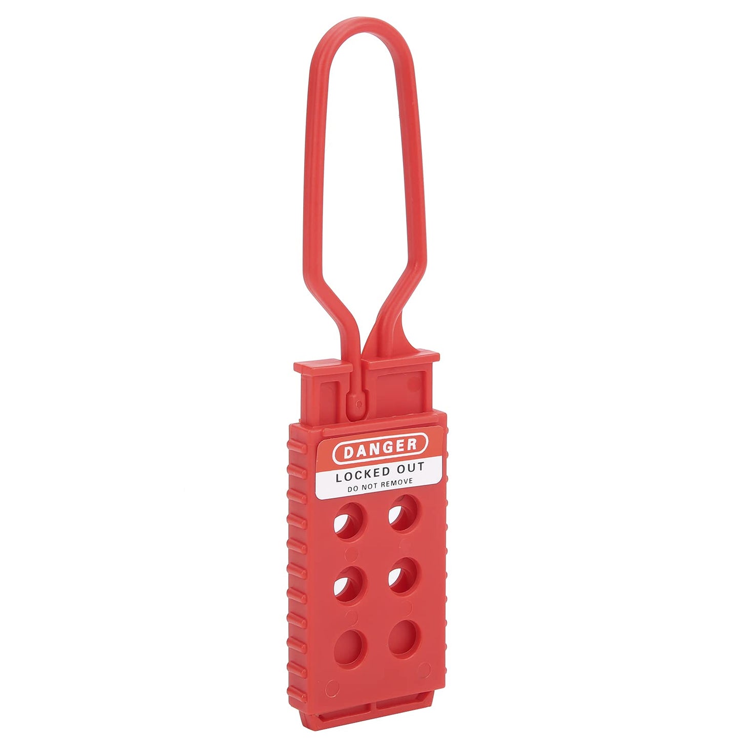 10pcs Safety Lockout Tag Hasp, 6‑Hole Insulating High‑Strength Nylon, Eliminating The Risk of Conductivity and, for Industrial Equipment Maintenance, Wholesale Business