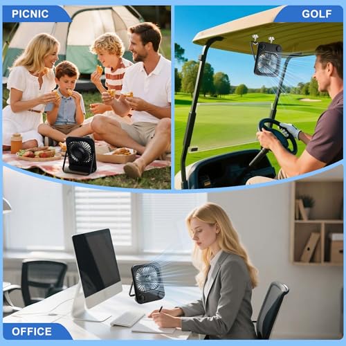5000mAh Portable Travel Fan with Magnetic Mounting System