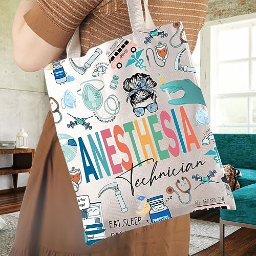 Anesthesia Tech Canvas Tote Bag - Perfect CRNA Gift