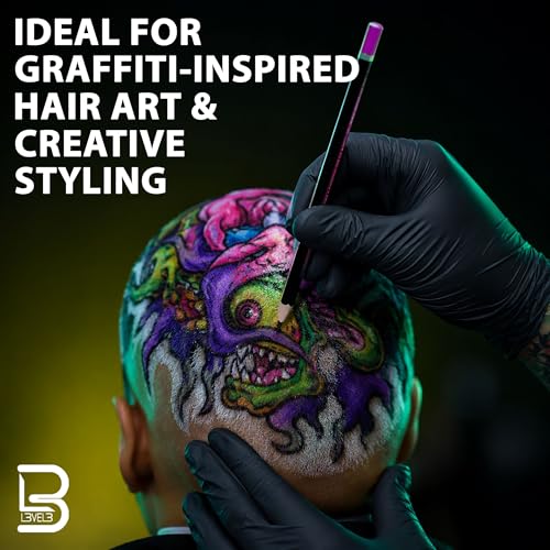 L3 Level 3 Colored Barber Pencils for Hairline & Beard Art