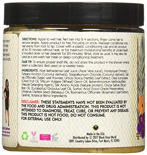 Alikay Naturals Honey & Sage Deep Conditioner - 8 Oz Moisturizing Treatment