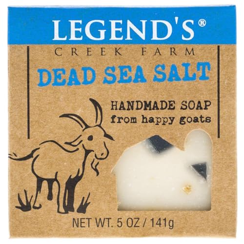 Legend's Creek Goat Milk & Dead Sea Salt Soap Bar - Moisturizing 5 Oz Pack of 2