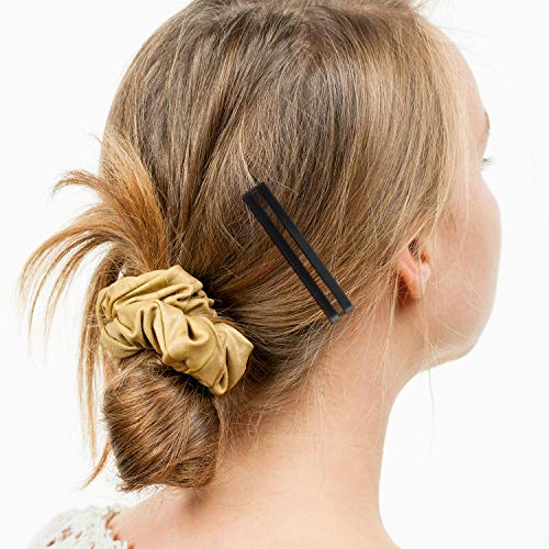 Hotop 30pcs No-Slip Hair Barrettes - Black, Brown, Silver Clips