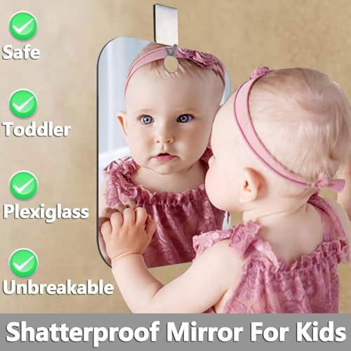 Fogless Shower Mirror for Shaving - 8x6 Inch, Shatterproof & Wall-Mounted