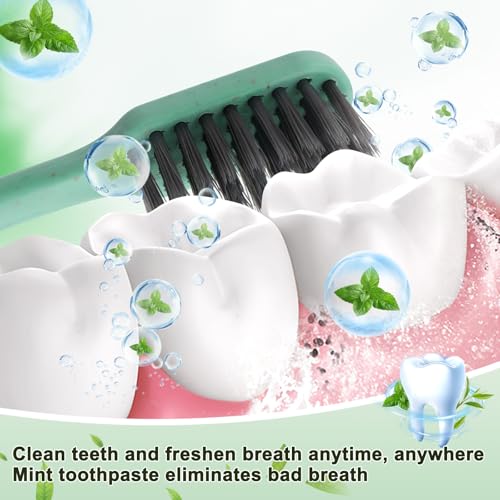 30 Pack Disposable Toothbrush and Toothpaste Set, Individually Wrapped