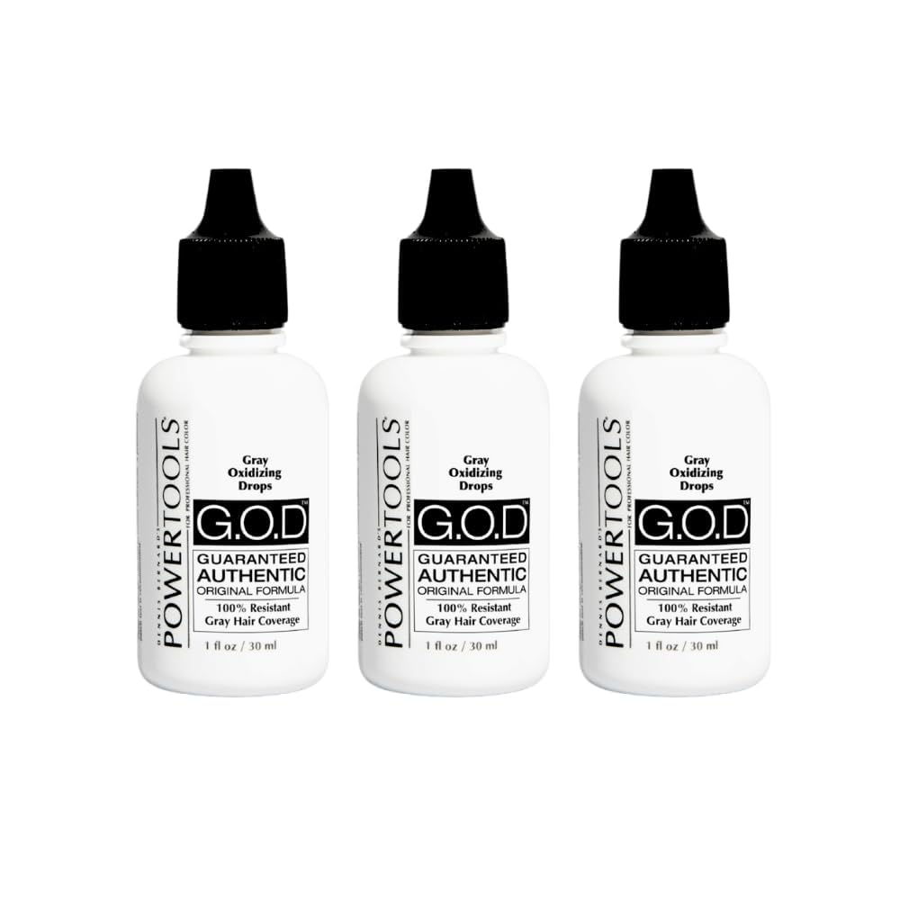 Gray Oxidizing Drops for Resistant Gray Hair - Adds Depth & Shine | 1 Fl Oz Liquid