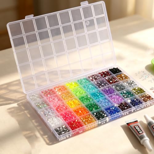 4mm Multicolored Resin Jelly Rhinestones Bedazzling Kit - 20000 PCS