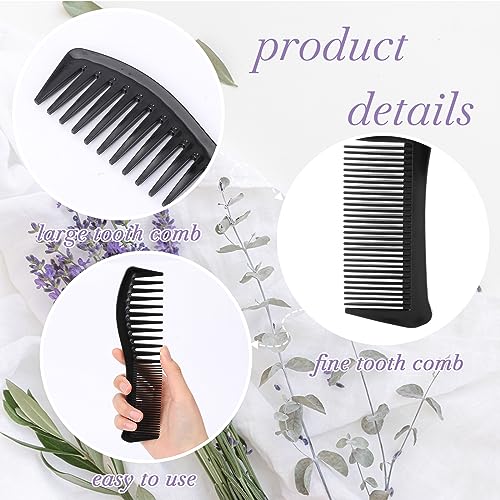 All-Purpose Hair Grooming Set - 2 Pack Double-Sided Combs