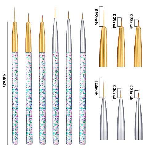 Gandeer 12-Piece Eyeliner Brush Set for Precise Eye Makeup - Multi-Shape