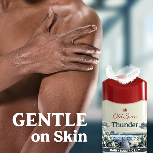 Old Spice Antiperspirant Deodorant for Men, 24/7 Odor Protection, Thunder Rain + Electric Lily, 2.6 oz