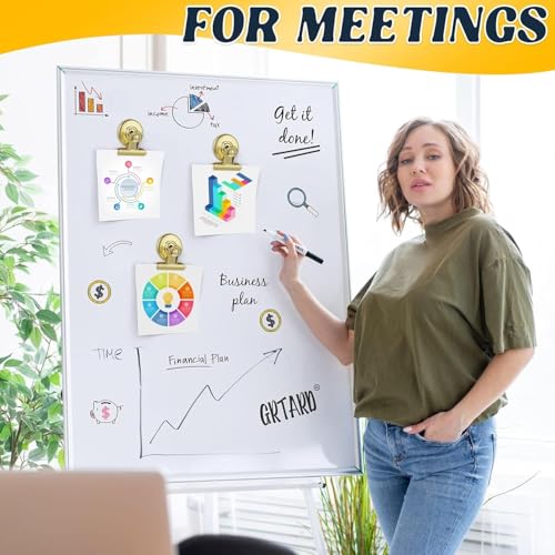 Heavy Duty Magnetic Clips - 24 Pack Gold Fridge Magnets