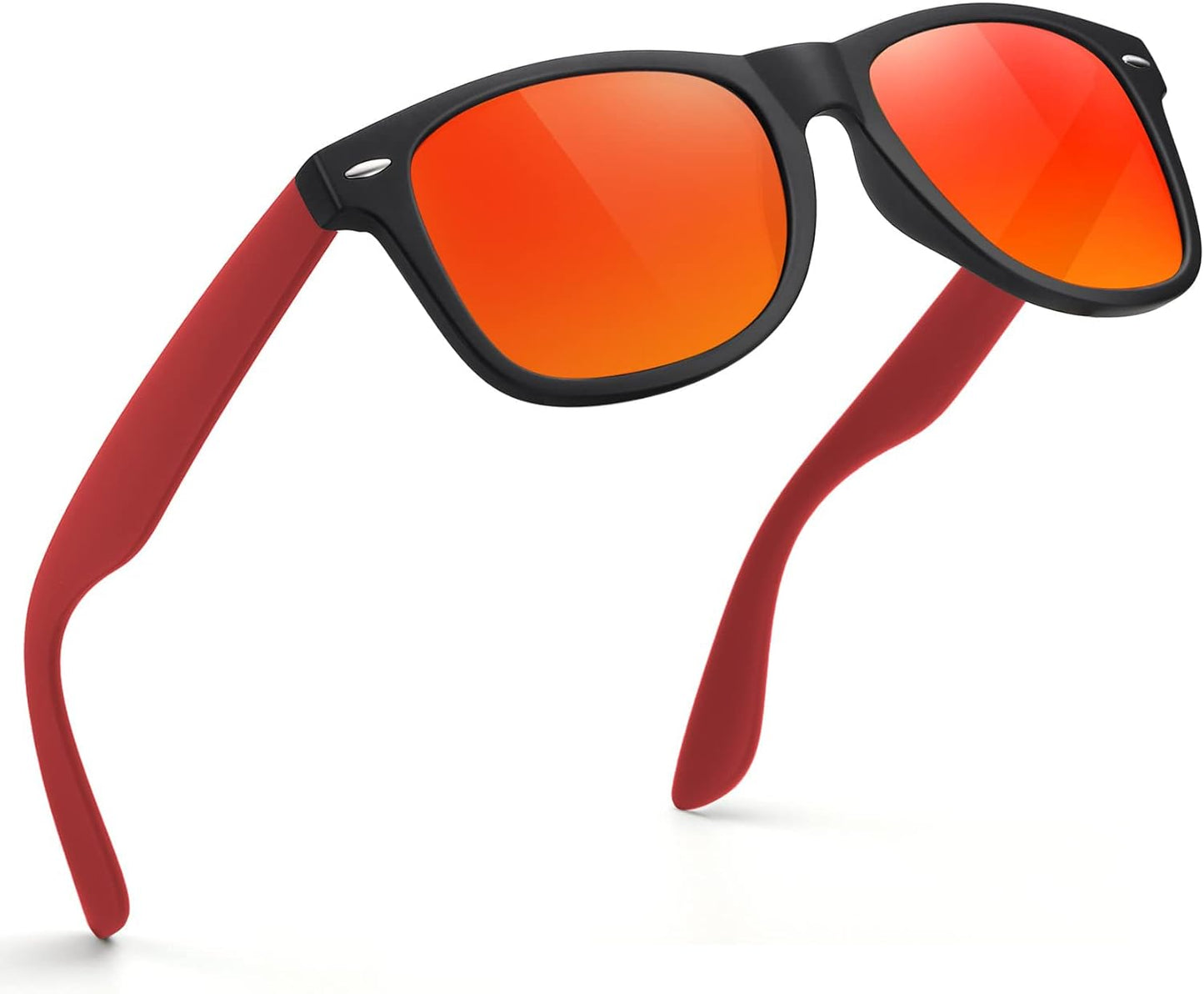 Polarized Sunglasses for Men & Women - Black Retro UV Protection for Driving & Fishing