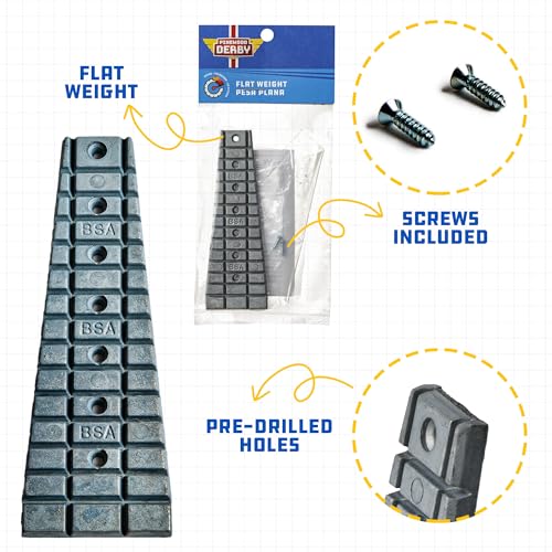 Boy Scouts Pinewood Derby Flat Weights - 2.3oz Zinc Weights