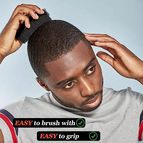 LexRory Soft Wave Brush for Men - Curved Boar Bristle Hair Brush