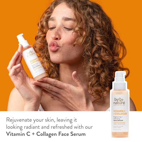 By Nature Vitamin C Collagen Serum - 3 fl oz Hydrating Face Serum