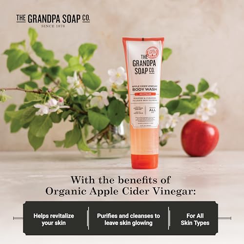 The Grandpa Soap Company Apple Cider Vinegar Body Wash - 2 Pack, Vegan & Natural Skin Revitalizer