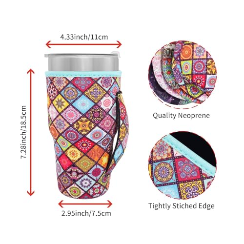 Neoprene Cup Holder with Handle for 30oz-42oz Tumblers