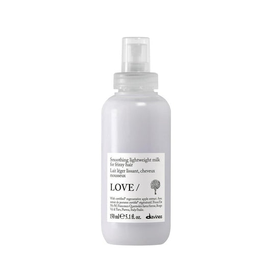 Davines LOVE Smoother Hair Milk - Anti-Frizz Leave-On Formula for Wavy & Coarse Hair | Moisturizes with Olive Extract