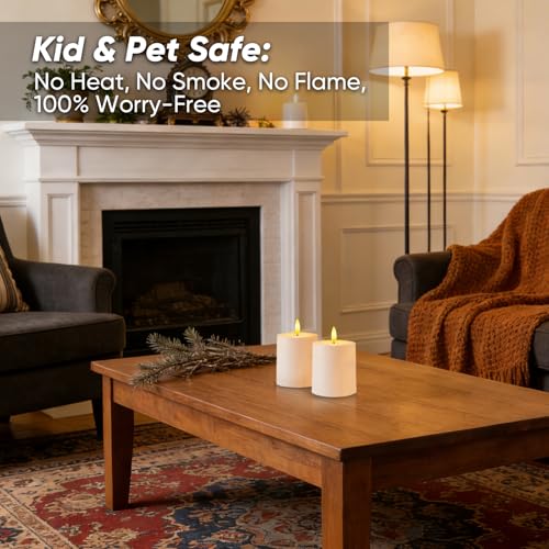 Raycare Waterproof Flameless LED Candles with Remote - Set of 2