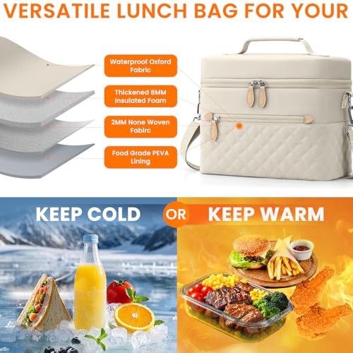 Tenot Insulated Lunch Box for Women - Stylish & Leakproof Bag