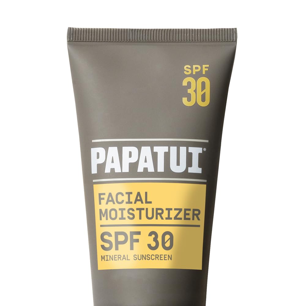 PAPATUI by Dwayne Johnson Hydrating Men's Face Moisturizer with SPF 30 | Unscented | Broad Spectrum Sun Protection | Lightweight Hydration | 2.5 fl oz