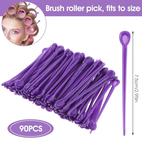 Molain 90 Pcs Hair Roller Picks - Plastic Curling Pins for Styling