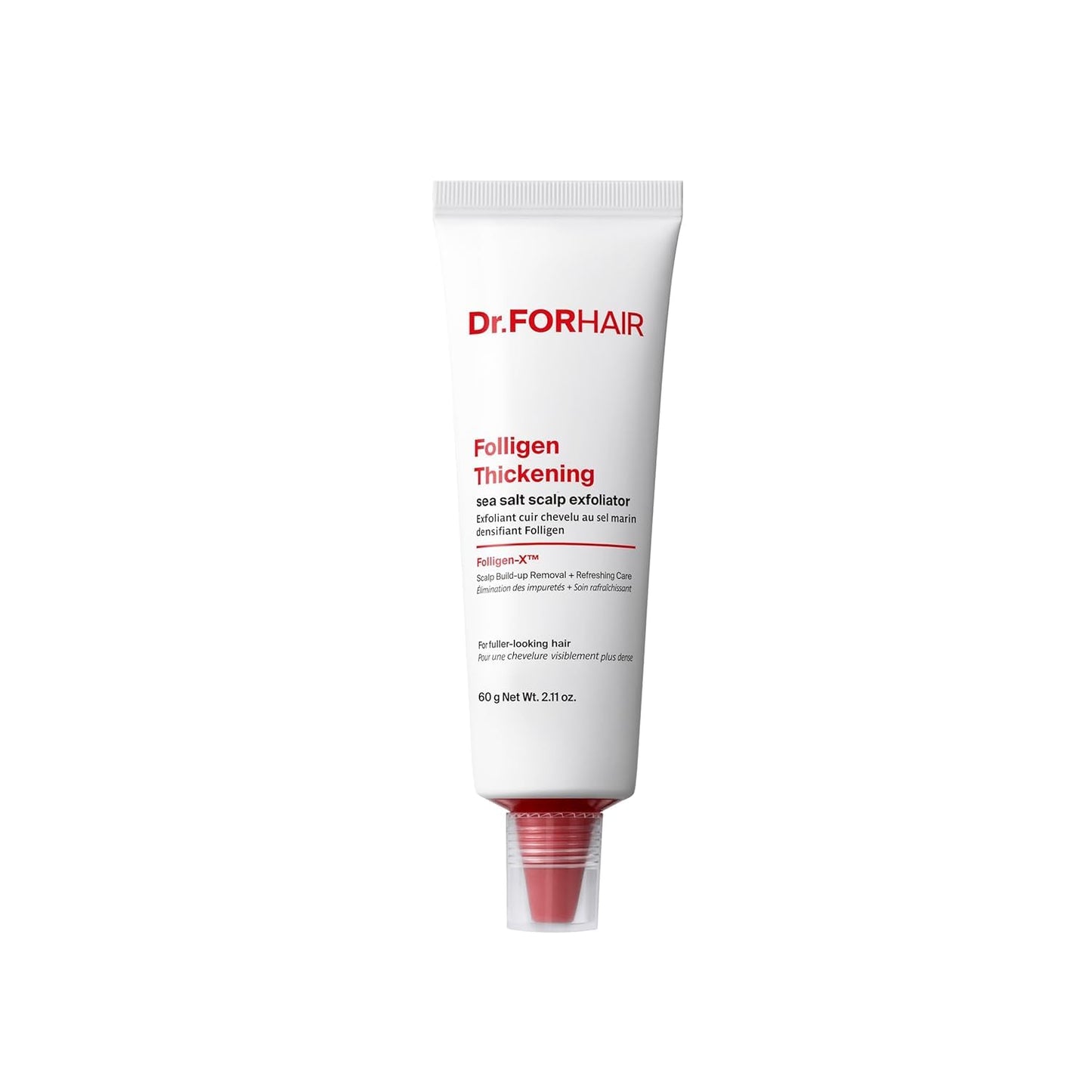 Dr.FORHAIR Folligen Thickening Scalp Sea Salt Exfoliator 8.81 oz | Korean Scalp Care | Exfoliating Scrub | Removes Build-Up & Oil | Helps Create Thicker, Fuller-Looking Hair