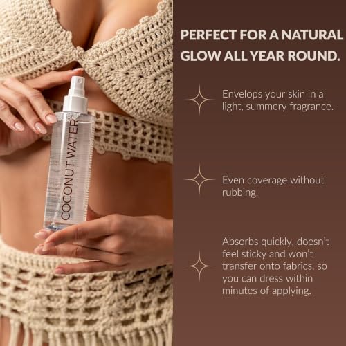 Lirene Self-Tanning Body Mist with Coconut Water – Sunless Tanner 150ml