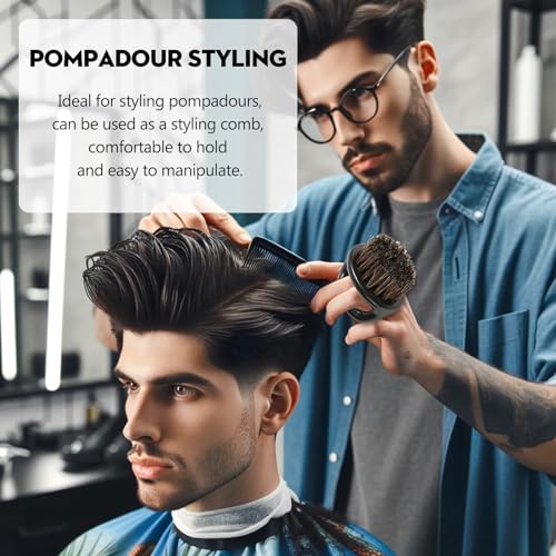2-Pack Professional Boar Bristle Knuckle Brush for Beard Grooming