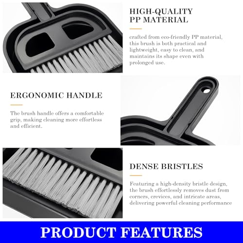Compact Mini Dustpan and Brush Set for Home and Office