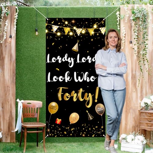 Labakita 40th Birthday Banner | Funny Lordy Look Who's 40 Sign