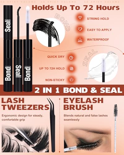 Geeneiya Manga Lash Clusters Kit with Spikes - Spiky Kit for Bold Eye Looks