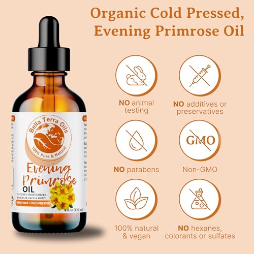 Bella Terra Oils - Natural Evening Primrose Oil 4oz Unveiling the