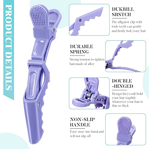 Jexine 50 Pcs Professional Alligator Hair Clips for Styling and Sectioning