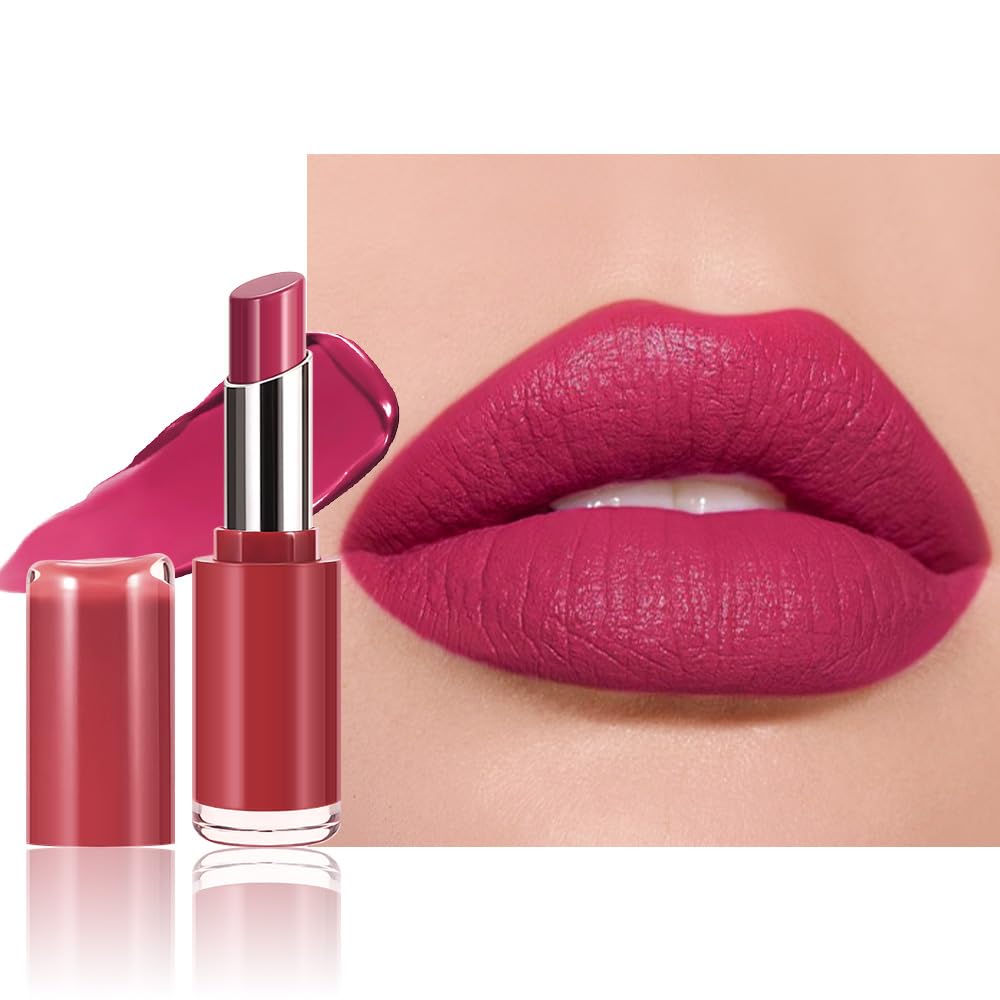 HHLTOH Honey Lipstick Tinted Lip Balm - Matte Tint Cream Lipsticks for All Skin Tones, Hydrating Lip Stain, Can be Buildable Blendable Nourishing Moisturizing Suitable for Women to Every Day Makeup 05