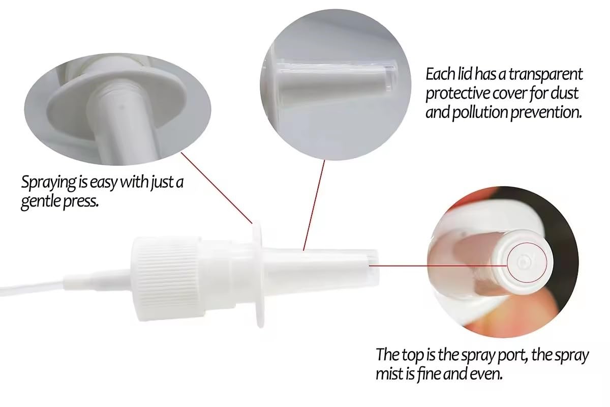 Nasal Spray Bottle Empty Amber Glass 1 oz Nasal Sprayer! EMPTY, Refillable, Travel Sized, Quality Glass for Saline Applications! (2 amber glass bottles)