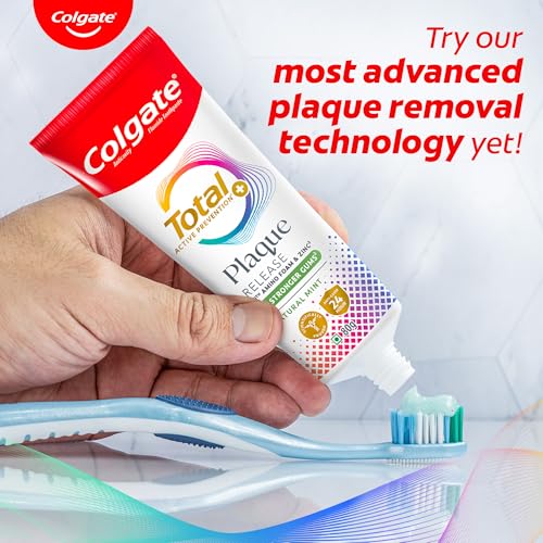 Colgate Total Plaque Release Toothpaste with Amino Foam & Zinc - Natural Mint, 80g