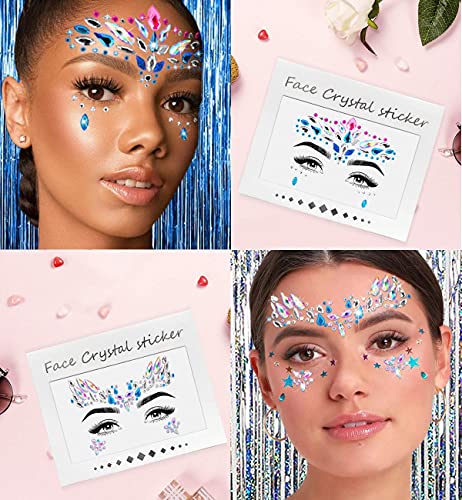iMethod Holographic Face Gems & Body Glitter Stickers - 12 Piece Set