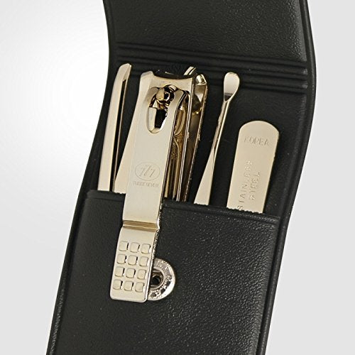 Three Seven (777) Travel Manicure & Grooming Kit - 4 Pcs, Made in Korea
