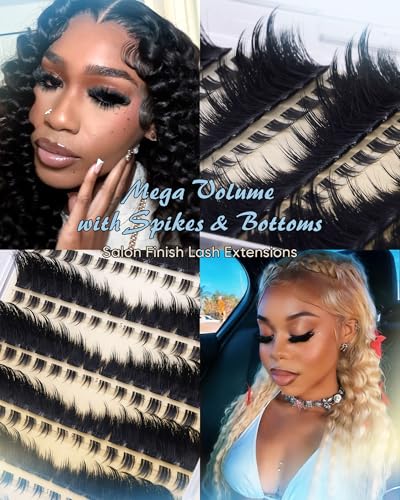 CORUSCATE A-Mega Volume Lash Clusters Kit with Bottom Lashes